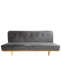 Καναπές Κρεβάτι Τριθέσιος  CELESTE Γκρι Ύφασμα 193x85x88cm