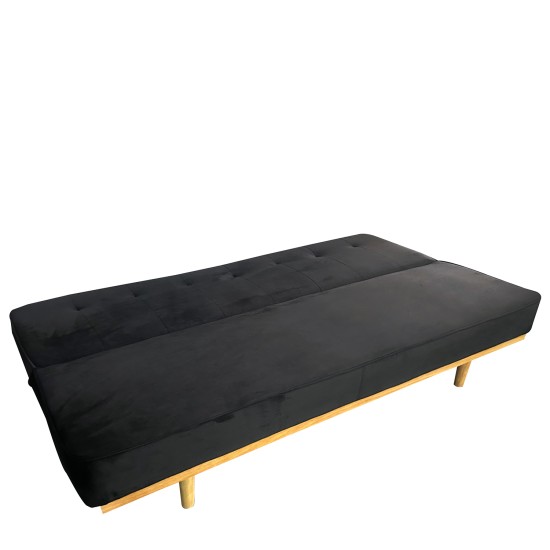 Καναπές Κρεβάτι Τριθέσιος CELESTE Μαύρο Ύφασμα 193x85x88cm Καναπές Κρεβάτι Τριθέσιος CELESTE Μαύρο Ύφασμα 193x85x88cm