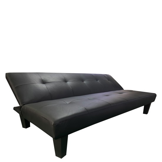 Καναπές Κρεβάτι Τριθέσιος NAHELE Μαύρο PU 179x82.5x78cm Καναπές Κρεβάτι Τριθέσιος NAHELE Μαύρο PU 179x82.5x78cm