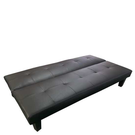 Καναπές Κρεβάτι Τριθέσιος NAHELE Μαύρο PU 179x82.5x78cm Καναπές Κρεβάτι Τριθέσιος NAHELE Μαύρο PU 179x82.5x78cm