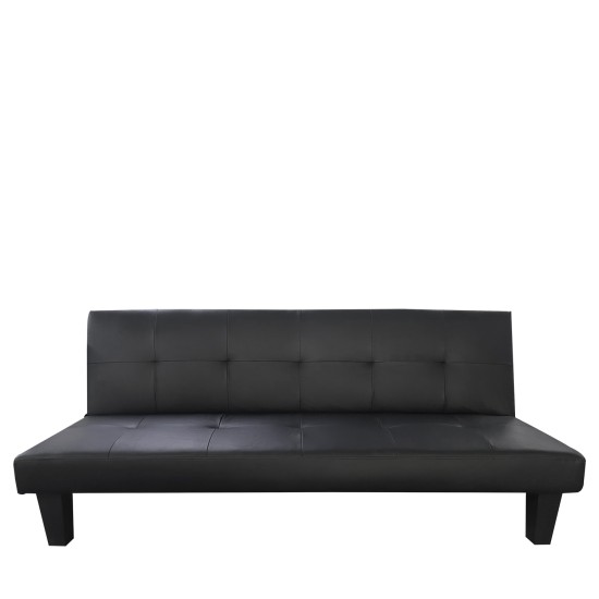 Καναπές Κρεβάτι Τριθέσιος NAHELE Μαύρο PU 179x82.5x78cm Καναπές Κρεβάτι Τριθέσιος NAHELE Μαύρο PU 179x82.5x78cm