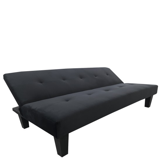 Καναπές Κρεβάτι Τριθέσιος NAHELE Μαύρο Ύφασμα 179x82.5x78cm Καναπές Κρεβάτι Τριθέσιος NAHELE Μαύρο Ύφασμα 179x82.5x78cm