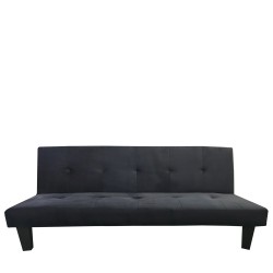 Καναπές Κρεβάτι Τριθέσιος  NAHELE Μαύρο Ύφασμα 179x82.5x78cm