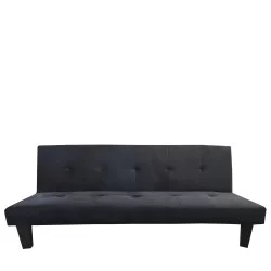 Καναπές Κρεβάτι Τριθέσιος  NAHELE Μαύρο Ύφασμα 179x82.5x78cm