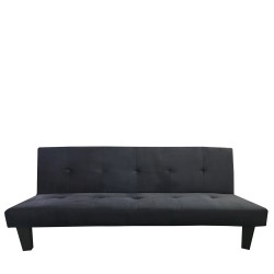 Καναπές Κρεβάτι Τριθέσιος  NAHELE Μαύρο Ύφασμα 179x82.5x78cm