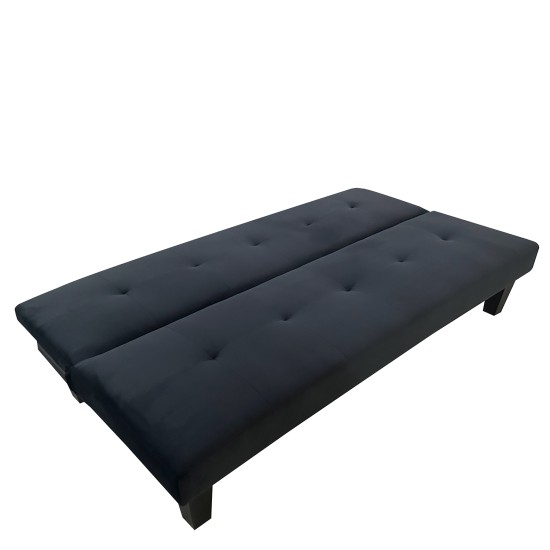 Καναπές Κρεβάτι Τριθέσιος NAHELE Μαύρο Ύφασμα 179x82.5x78cm Καναπές Κρεβάτι Τριθέσιος NAHELE Μαύρο Ύφασμα 179x82.5x78cm