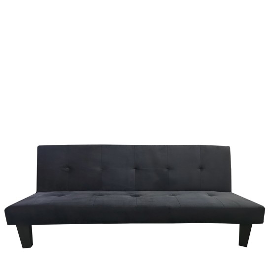 Καναπές Κρεβάτι Τριθέσιος NAHELE Μαύρο Ύφασμα 179x82.5x78cm Καναπές Κρεβάτι Τριθέσιος NAHELE Μαύρο Ύφασμα 179x82.5x78cm