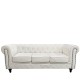 Καναπές Τριθέσιος AVERY Λευκό PU 208x90x73cm Καναπές Τριθέσιος AVERY Λευκό PU 208x90x73cm