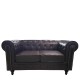 Καναπές Διθέσιος AVERY Σκούρο Καφέ PU 155x90x73cm Καναπές Διθέσιος AVERY Σκούρο Καφέ PU 155x90x73cm