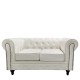 Καναπές Διθέσιος AVERY Λευκό PU 155x90x73cm Καναπές Διθέσιος AVERY Λευκό PU 155x90x73cm