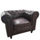 Πολυθρόνα AVERY Σκούρο Καφέ PU 100x90x73cm Πολυθρόνα AVERY Σκούρο Καφέ PU 100x90x73cm