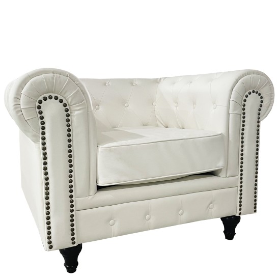 Πολυθρόνα AVERY Λευκό PU 100x90x73cm Πολυθρόνα AVERY Λευκό PU 100x90x73cm