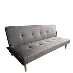 Καναπές Κρεβάτι Τριθέσιος  MARILINA Γκρι Ύφασμα 181x86x75cm