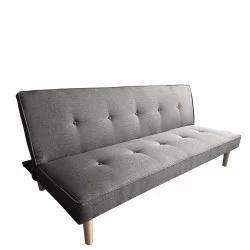 Καναπές Κρεβάτι Τριθέσιος  MARILINA Γκρι Ύφασμα 181x86x75cm