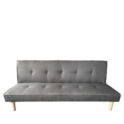 Καναπές Κρεβάτι Τριθέσιος  MARILINA Γκρι Ύφασμα 181x86x75cm
