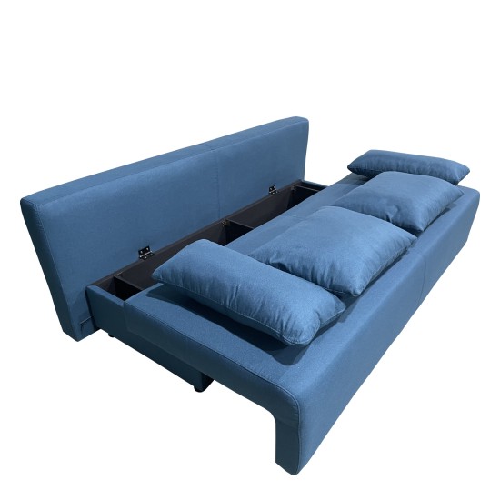 Καναπές Κρεβάτι Τριθέσιος URBAN LOUNGE 3S Μπλε Ύφασμα 194x93x72cm Καναπές Κρεβάτι Τριθέσιος URBAN LOUNGE 3S Μπλε Ύφασμα 194x93x72cm