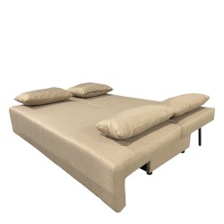 Καναπές Κρεβάτι Τριθέσιος  URBAN LOUNGE 3S Ανοιχτό Καφέ Ύφασμα 194x93x72cm