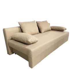 Καναπές Κρεβάτι Τριθέσιος  URBAN LOUNGE 3S Ανοιχτό Καφέ Ύφασμα 194x93x72cm