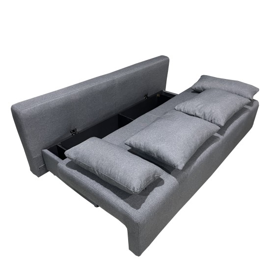 Καναπές Κρεβάτι Τριθέσιος URBAN LOUNGE 3S Γκρι Ύφασμα 194x93x72cm Καναπές Κρεβάτι Τριθέσιος URBAN LOUNGE 3S Γκρι Ύφασμα 194x93x72cm