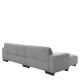 Καναπές Γωνιακός Αναστρέψιμος  TRIANA Γκρι Ύφασμα 287x161x71cm