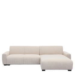 Καναπές Γωνιακός Αναστρέψιμος  TRIANA Μπεζ Ύφασμα 287x161x71cm