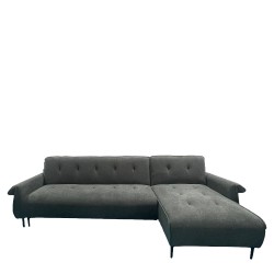 Καναπές Κρεβάτι Γωνιακός Αναστρέψιμος  SOMERO Σκούρο Γκρι 286x144x84cm