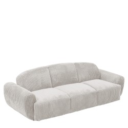 Καναπές Κρεβάτι Τριθέσιος  SCULPTA Μπεζ Ύφασμα 234x88x75cm