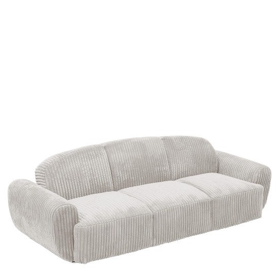 Καναπές Κρεβάτι Τριθέσιος  SCULPTA Μπεζ Ύφασμα 234x88x75cm