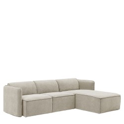 Καναπές Γωνιακός Αναστρέψιμος  MAFFEI Μπεζ Ύφασμα 268x163x76cm