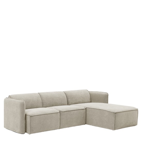 Καναπές Γωνιακός Αναστρέψιμος  MAFFEI Μπεζ Ύφασμα 268x163x76cm