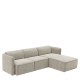 Καναπές Γωνιακός Αναστρέψιμος  MAFFEI Μπεζ Ύφασμα 268x163x76cm