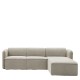 Καναπές Γωνιακός Αναστρέψιμος  MAFFEI Μπεζ Ύφασμα 268x163x76cm