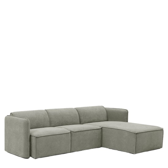 Καναπές Γωνιακός Αναστρέψιμος  MAFFEI Γκρι Ύφασμα 268x163x76cm