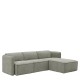 Καναπές Γωνιακός Αναστρέψιμος  MAFFEI Γκρι Ύφασμα 268x163x76cm