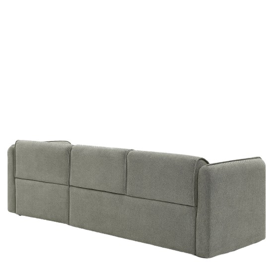 Καναπές Γωνιακός Αναστρέψιμος  MAFFEI Γκρι Ύφασμα 268x163x76cm