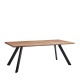 Τραπέζι Τραπεζαρίας AOSA Honey Maple/Μαύρο MDF/Μέταλλο 160x90x76cm Τραπέζι Τραπεζαρίας AOSA Honey Maple/Μαύρο MDF/Μέταλλο 160x90x76cm