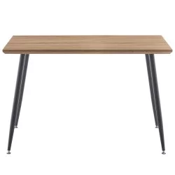 Τραπέζι Τραπεζαρίας  MINOS Sonoma/Μαύρο Μέταλλο/Μοριοσανίδα 120x70x75cm