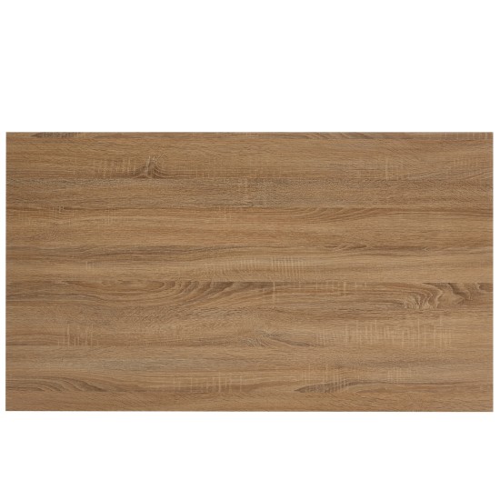 Τραπέζι Τραπεζαρίας  MINOS Sonoma/Λευκό Μέταλλο/Μοριοσανίδα 120x70x75cm