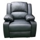 Πολυθρόνα ArteLibre Relax DAFODILL Μαύρο PU 90x94x102cm - ART-14340026