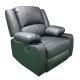 Πολυθρόνα ArteLibre Relax DAFODILL Μαύρο PU 90x94x102cm - ART-14340026