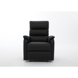 Πολυθρόνα Ανακλινόμενη  RIGIL Με Λειτουργία Μασάζ Μαύρο PU 75x87x102cm