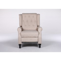 Πολυθρόνα Ανακλινόμενη  ALNAIR Μπεζ Ύφασμα 78x85x104cm