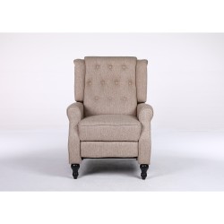 Πολυθρόνα Ανακλινόμενη  ALNAIR Καφέ Ύφασμα 78x85x104cm