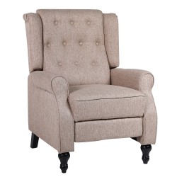 Πολυθρόνα Ανακλινόμενη  ALNAIR Καφέ Ύφασμα 78x85x104cm