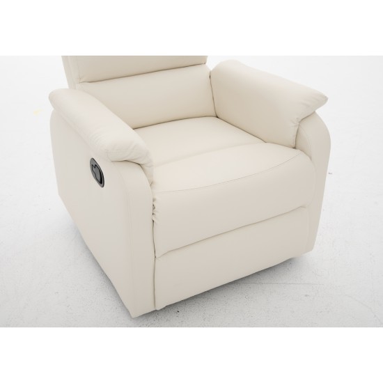 Πολυθρόνα Ανακλινόμενη TALITHA Μπεζ PU 79x97x101cm Πολυθρόνα Ανακλινόμενη TALITHA Μπεζ PU 79x97x101cm