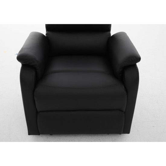 Πολυθρόνα Ανακλινόμενη TALITHA Μαύρο PU 79x97x101cm Πολυθρόνα Ανακλινόμενη TALITHA Μαύρο PU 79x97x101cm