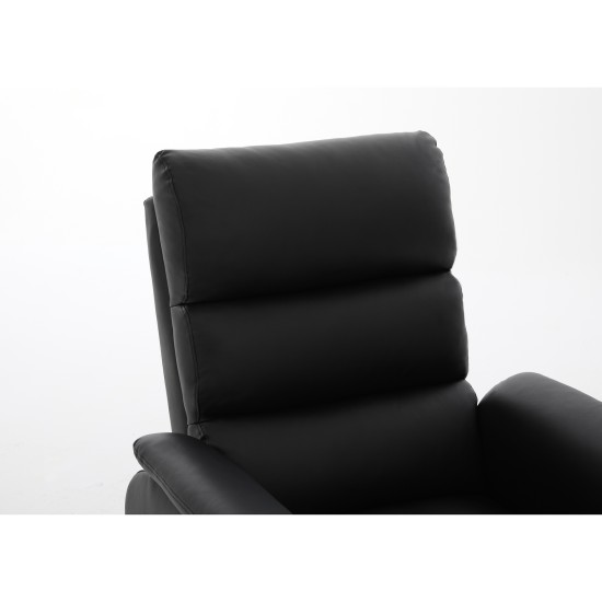 Πολυθρόνα Ανακλινόμενη TALITHA Μαύρο PU 79x97x101cm Πολυθρόνα Ανακλινόμενη TALITHA Μαύρο PU 79x97x101cm