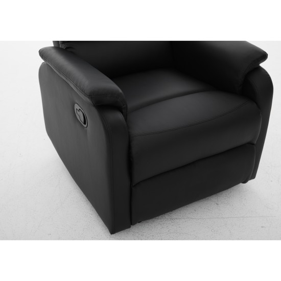 Πολυθρόνα Ανακλινόμενη TALITHA Μαύρο PU 79x97x101cm Πολυθρόνα Ανακλινόμενη TALITHA Μαύρο PU 79x97x101cm