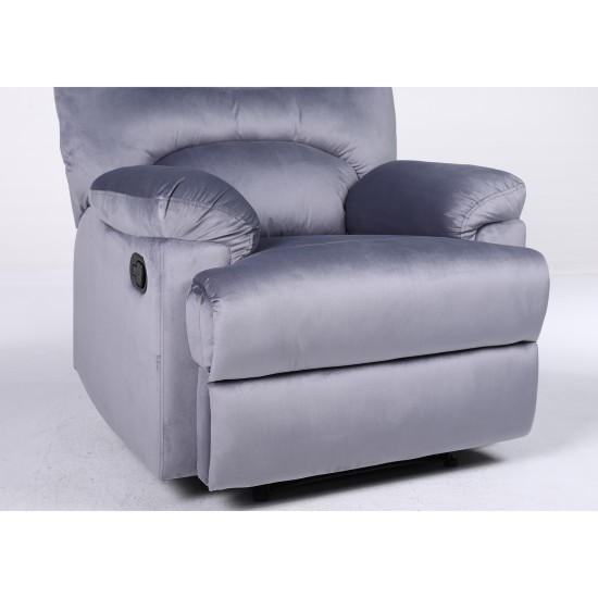 Πολυθρόνα Ανακλινόμενη NASHIRA Γκρι Βελούδο 88x90x99cm Πολυθρόνα Ανακλινόμενη NASHIRA Γκρι Βελούδο 88x90x99cm