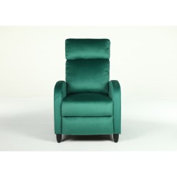 Πολυθρόνα Ανακλινόμενη  ATRIA Πράσινο Βελούδο 67.5x90x104cm